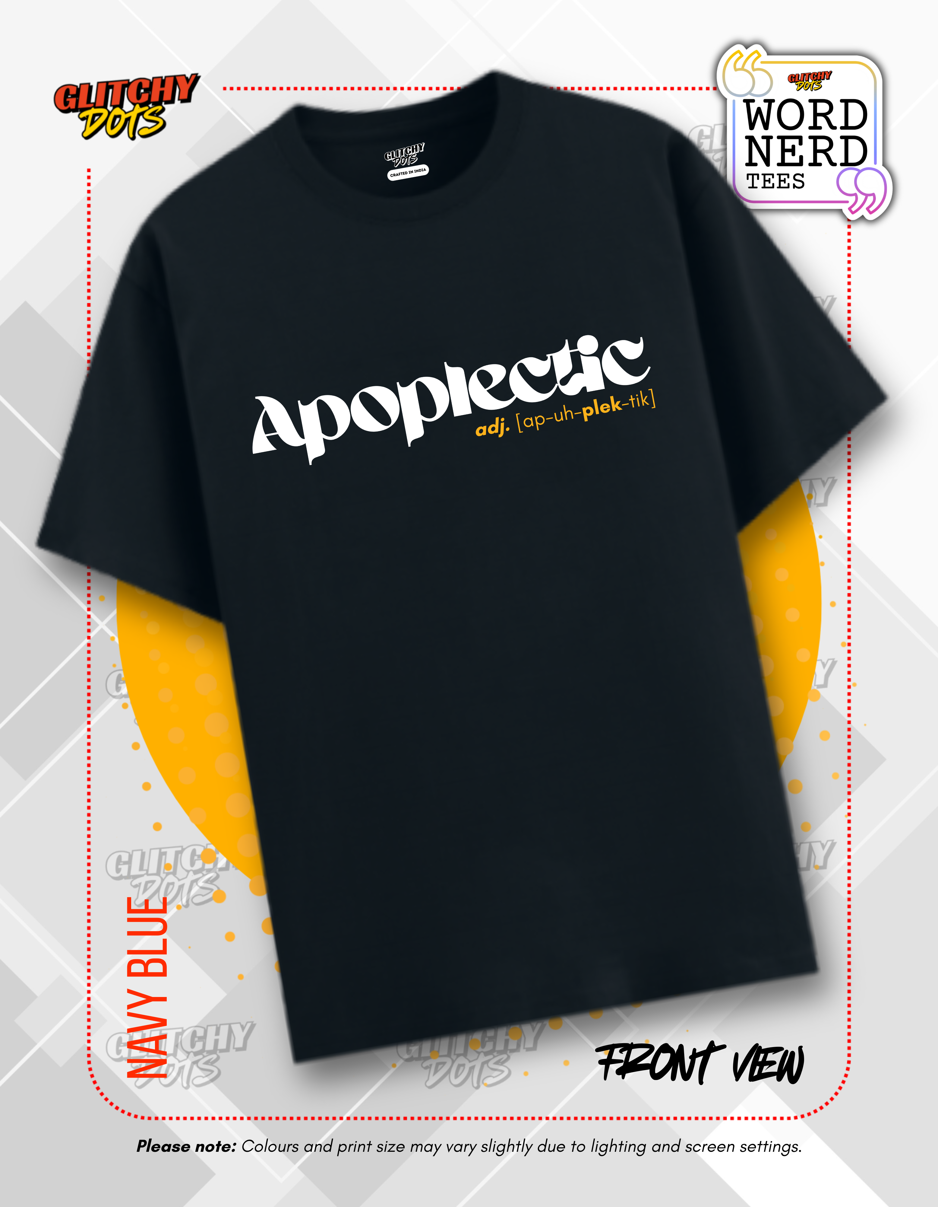 Apoplectic Daily Wear Nerdy Casual T-shirt
