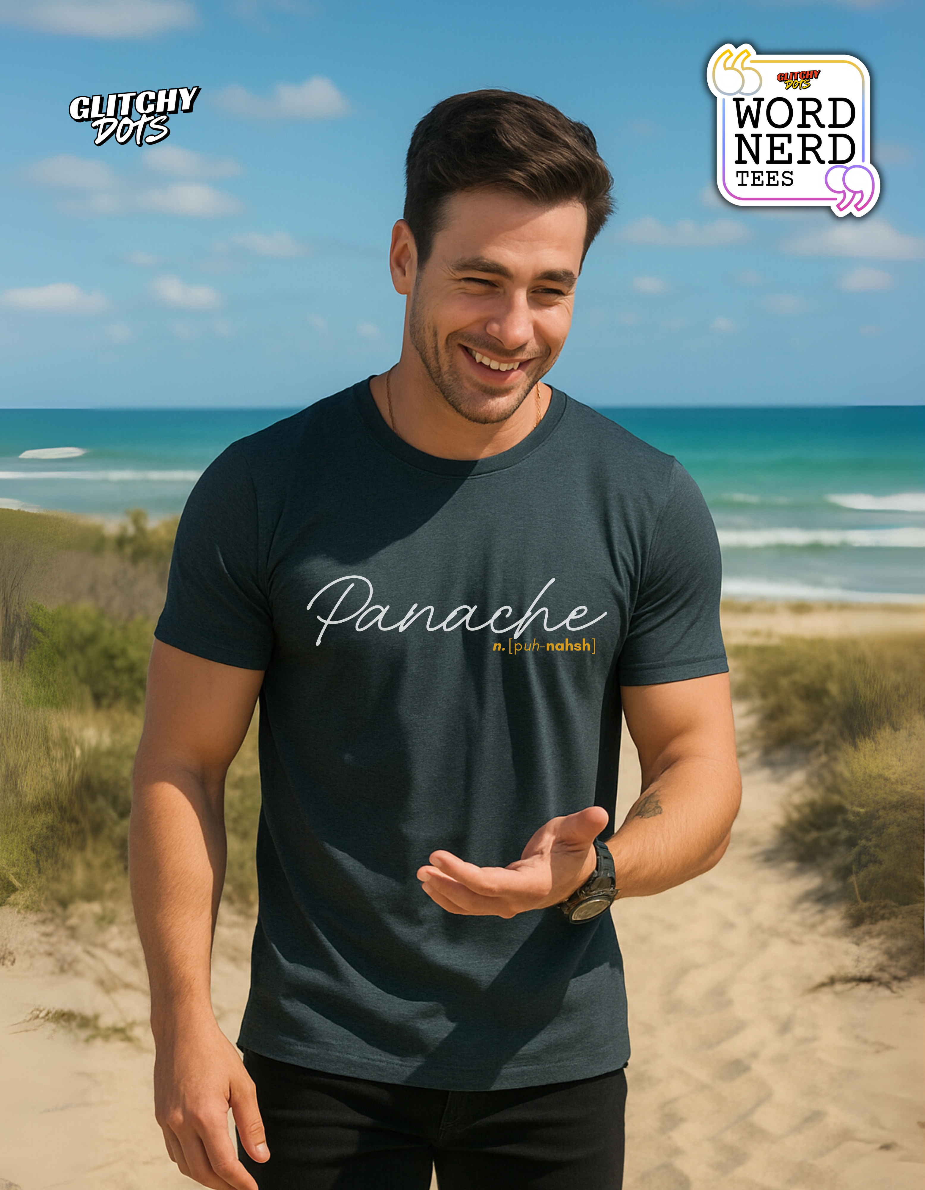 Panache Purple Graphic Tee – Style with Substance