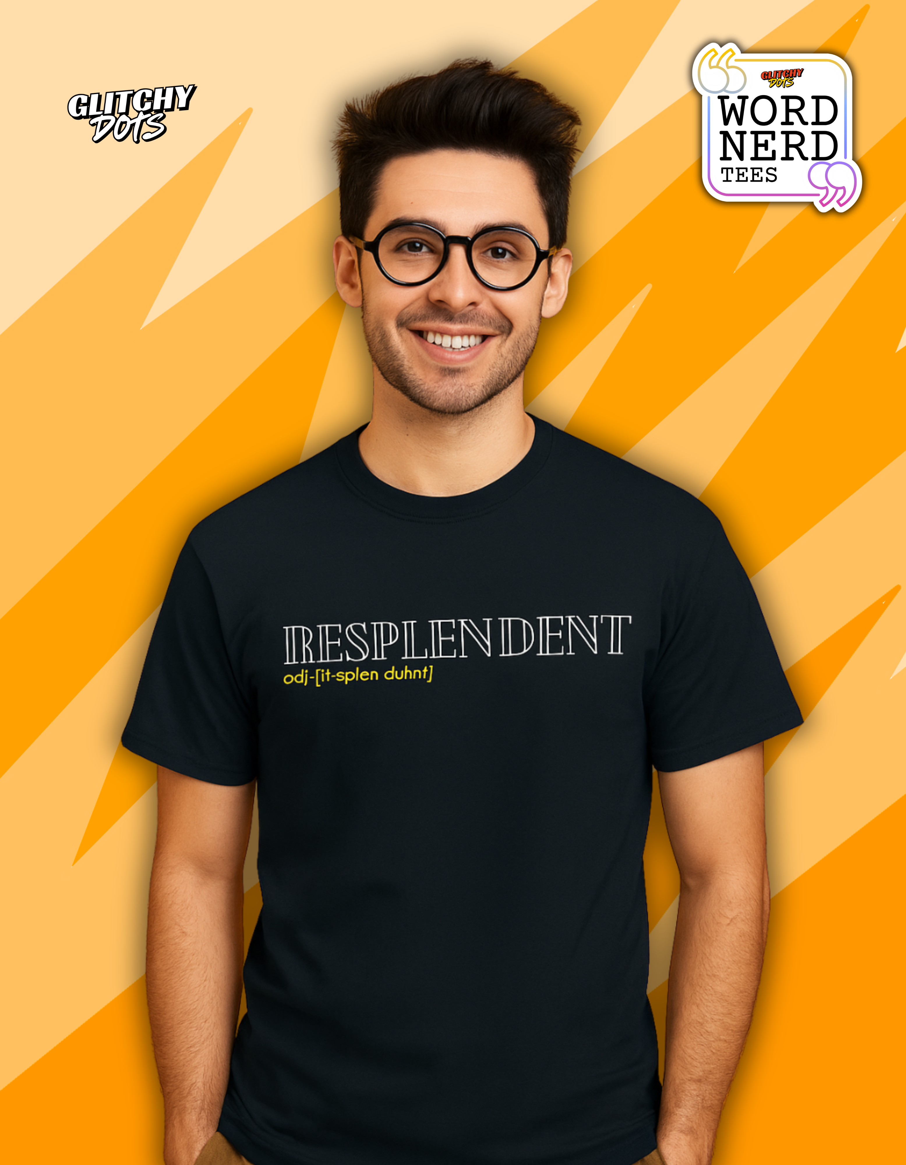 Resplendent Word Graphic Tee for Language Lovers