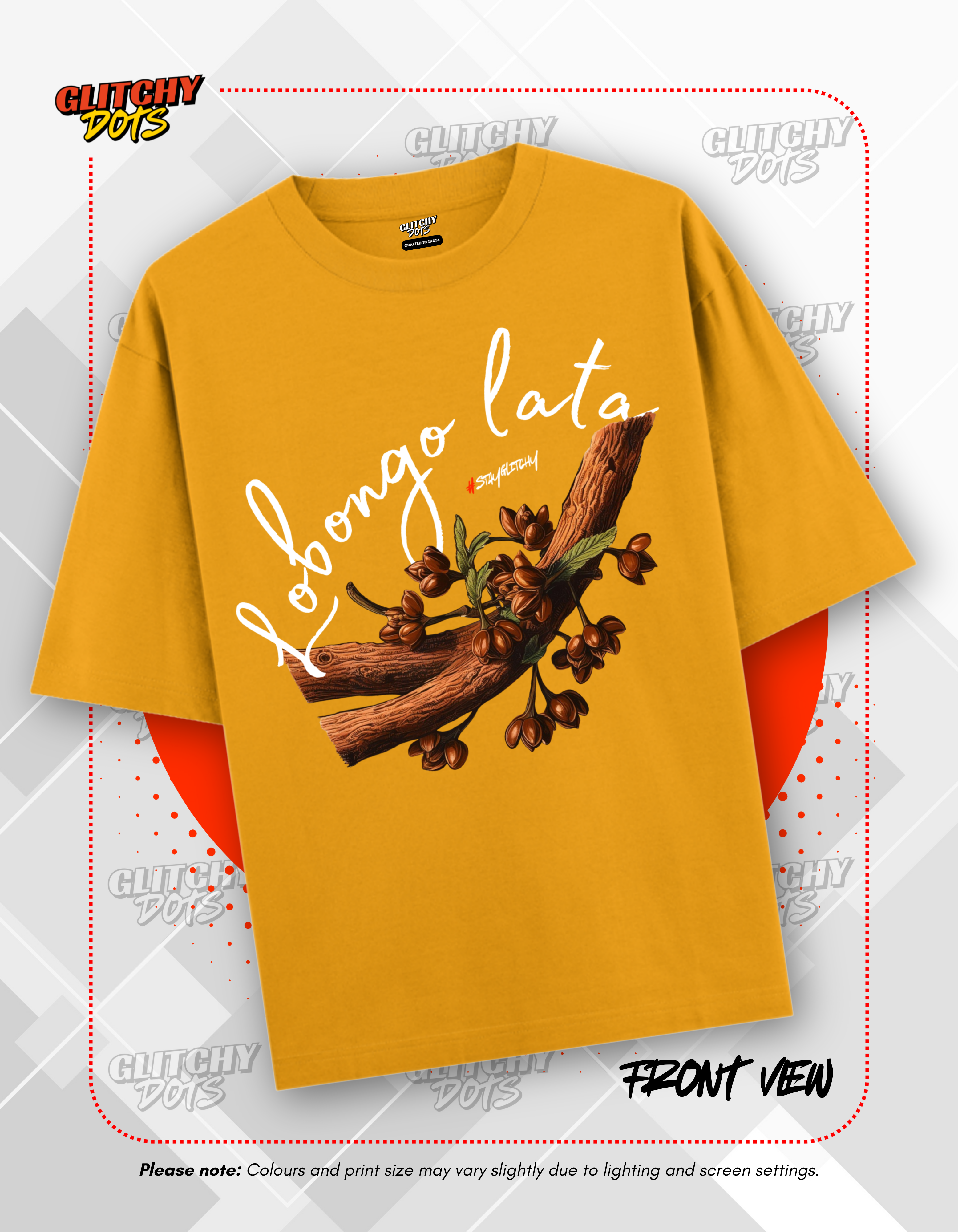 Lobongo Lata Oversized Tee – Bold Roots, Bigger Style