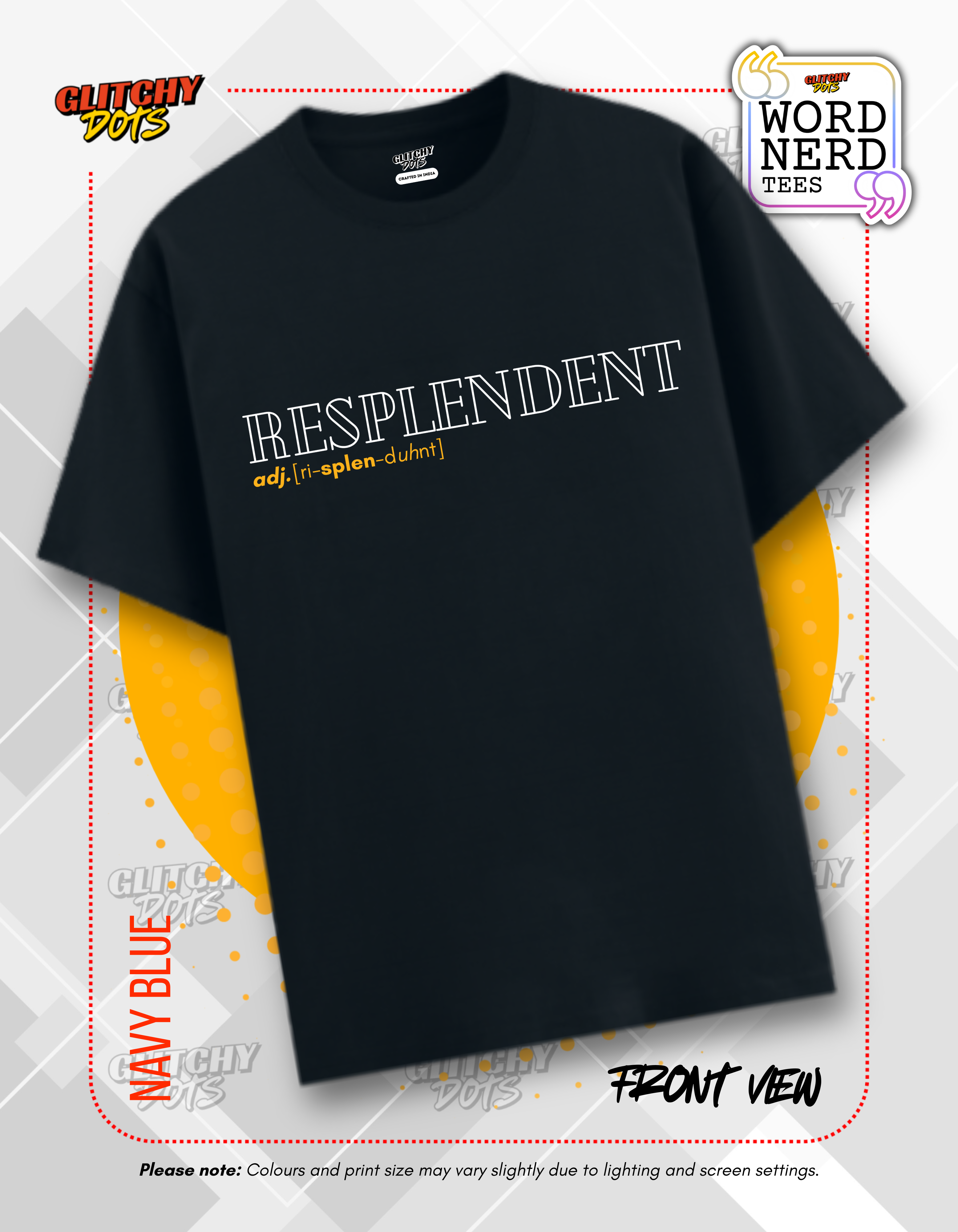 Resplendent Word Graphic Tee for Language Lovers