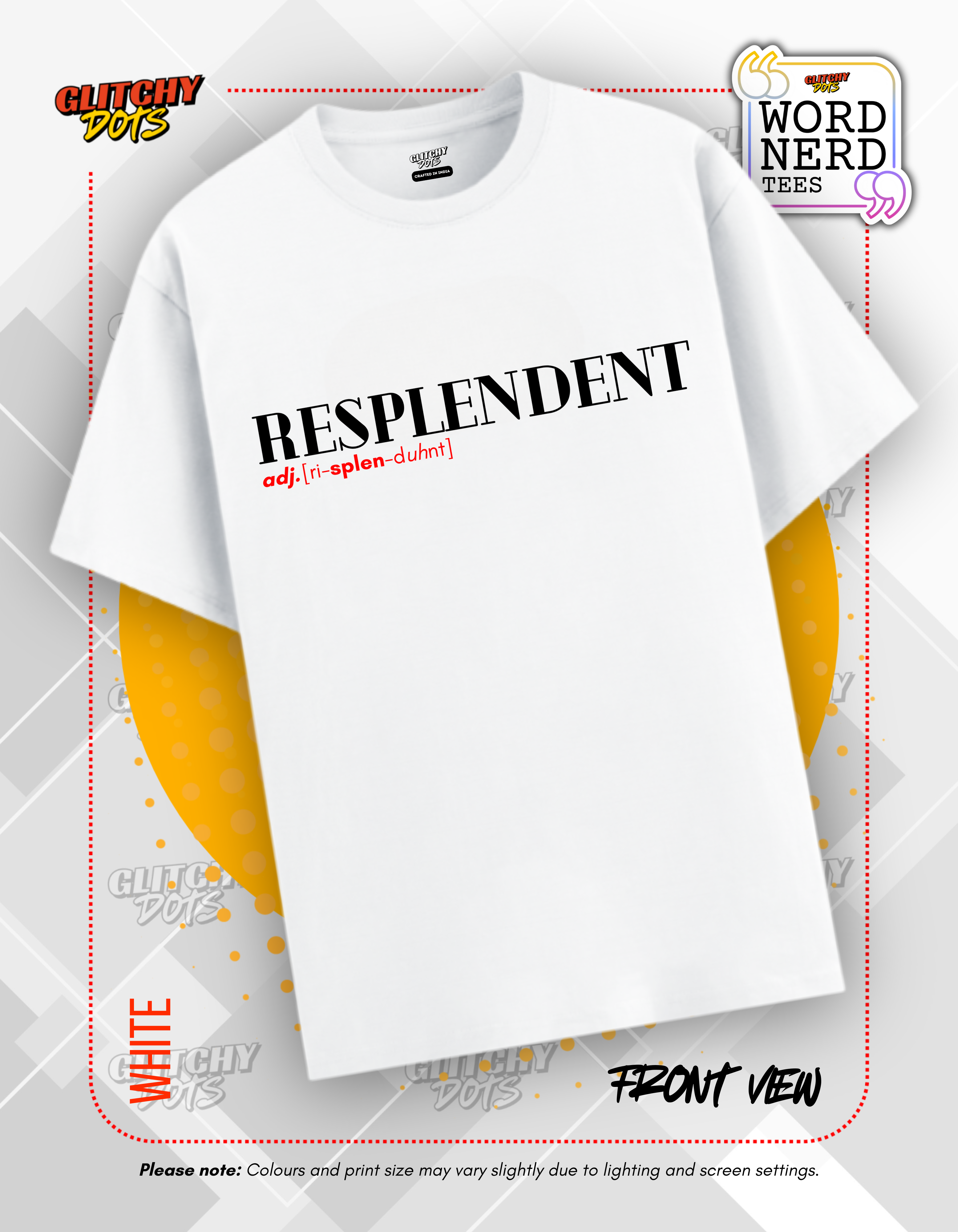 Resplendent Word Graphic Tee for Language Lovers