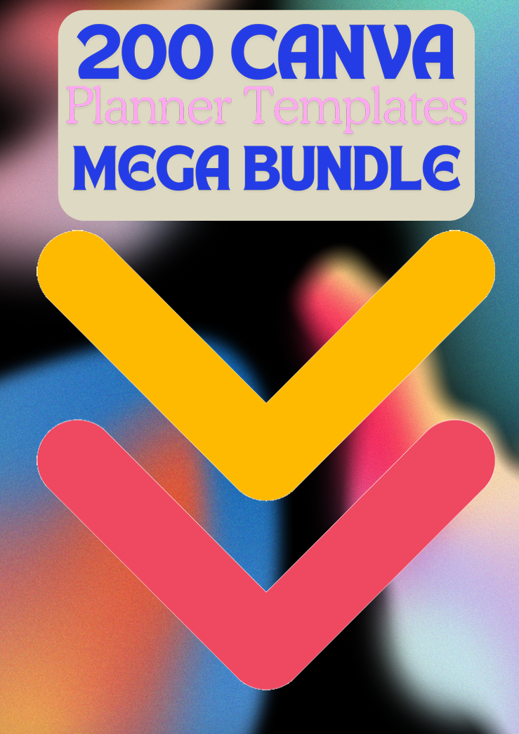 200 Canva Planner Templates Mega Bundle