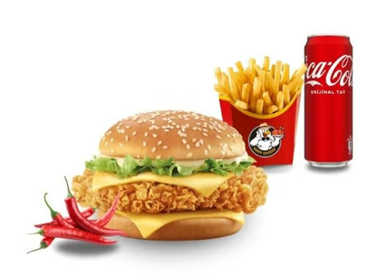 Happy Hotburger Menü