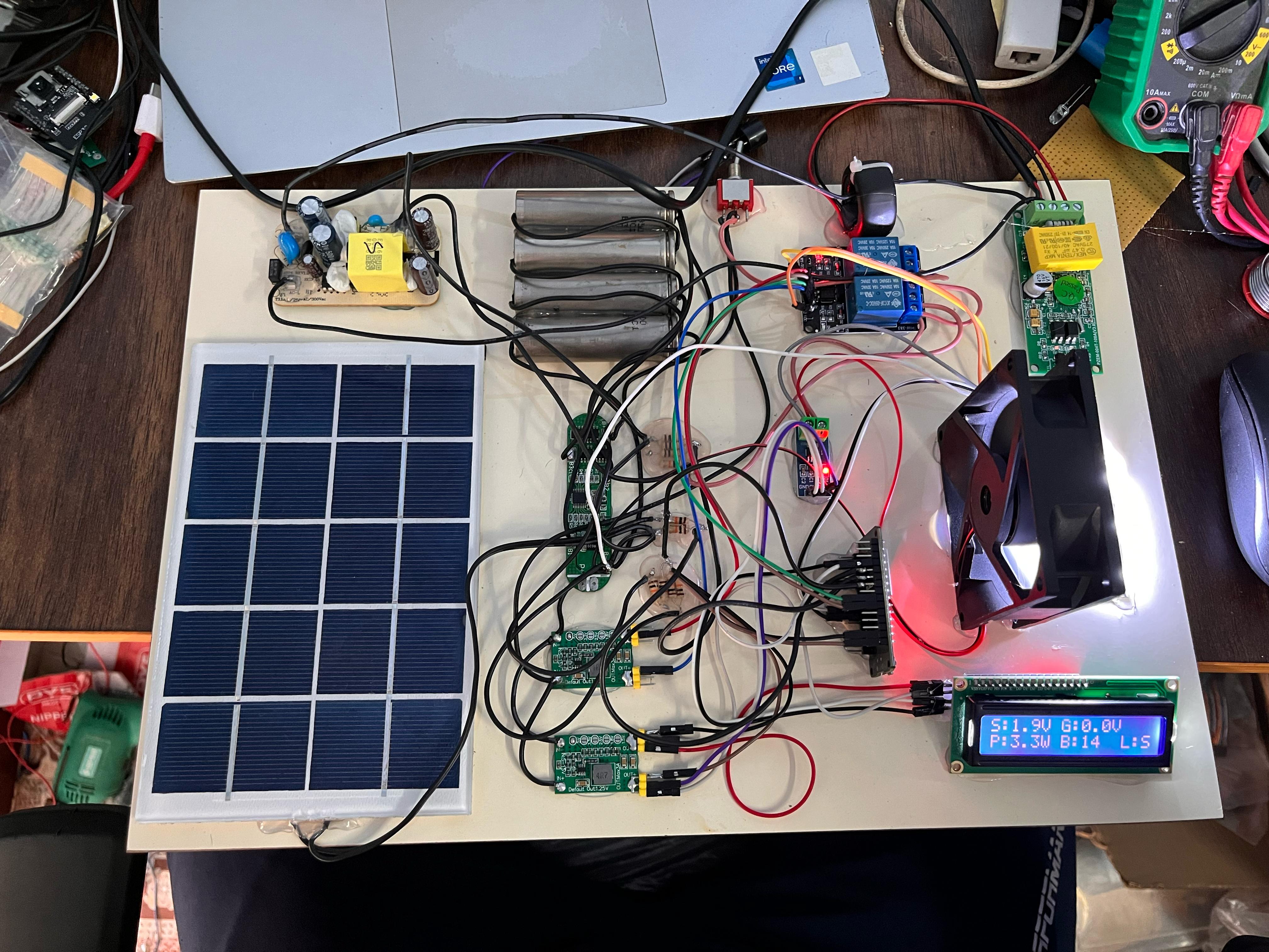 SolarGridSync: IoT-Based Dual Power Monitoring and Intelligent Source Switching with Web Integration