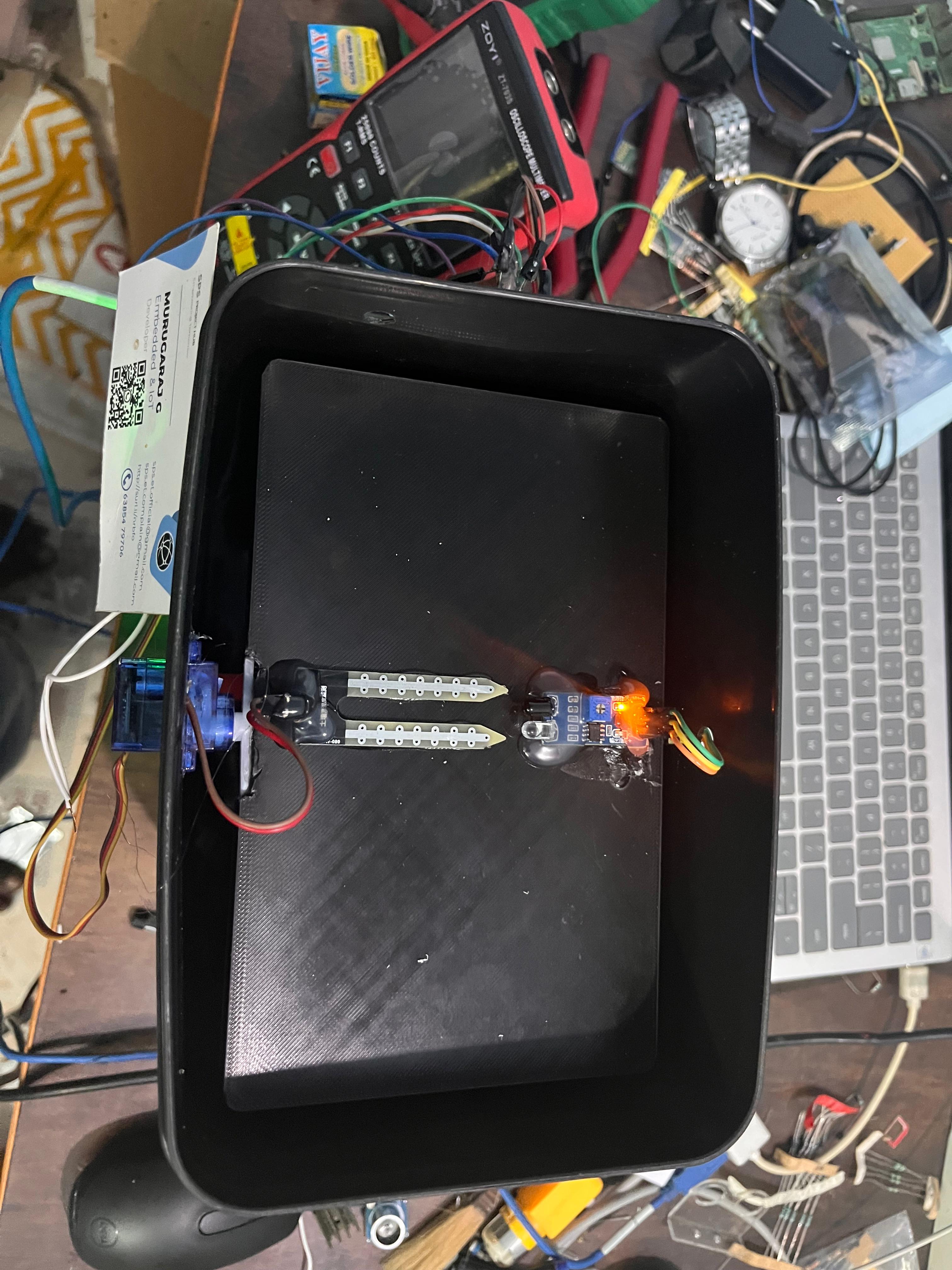 Automatic Wet and Dry Waste Separation System for Smart Dustbin Applications