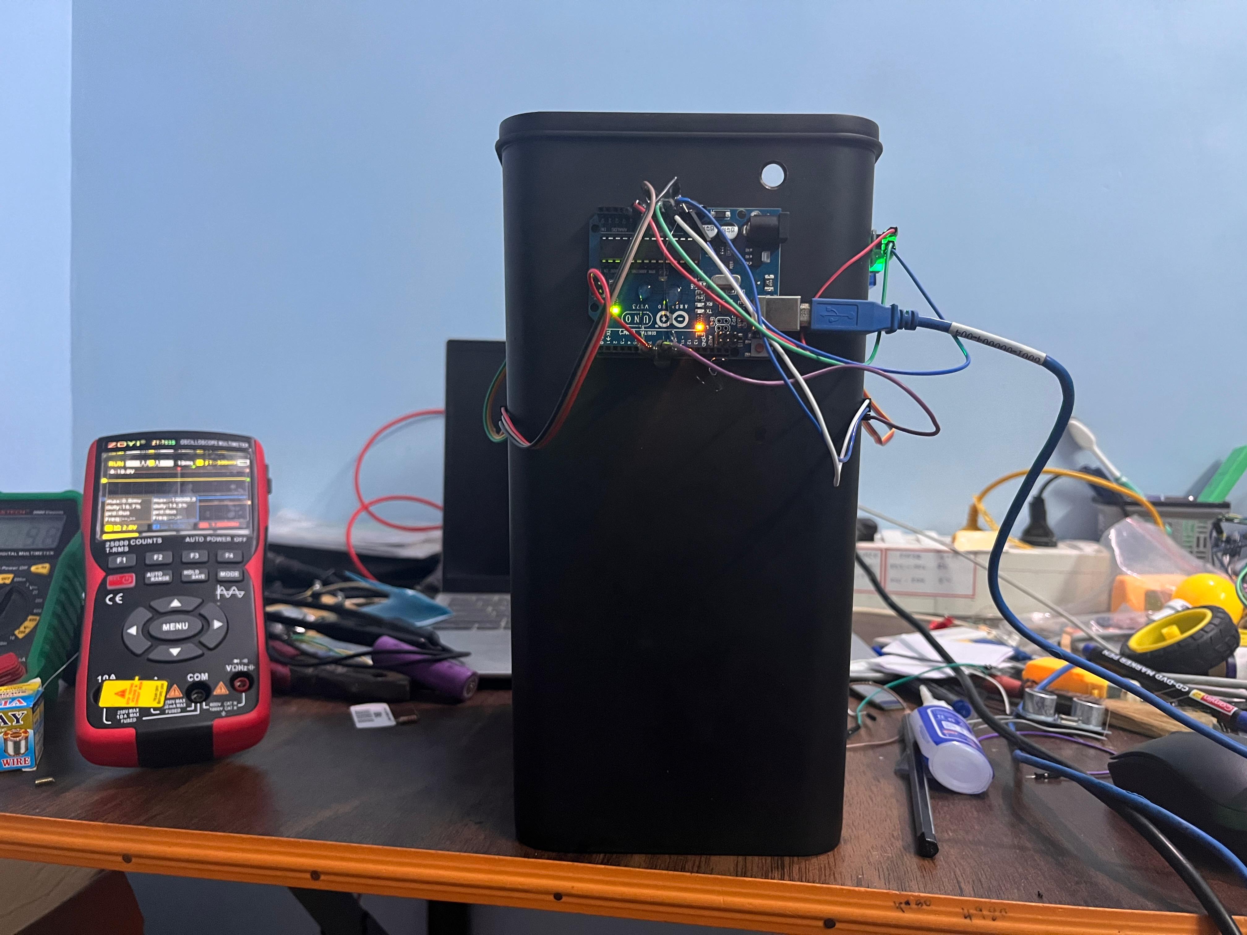 Automatic Wet and Dry Waste Separation System for Smart Dustbin Applications