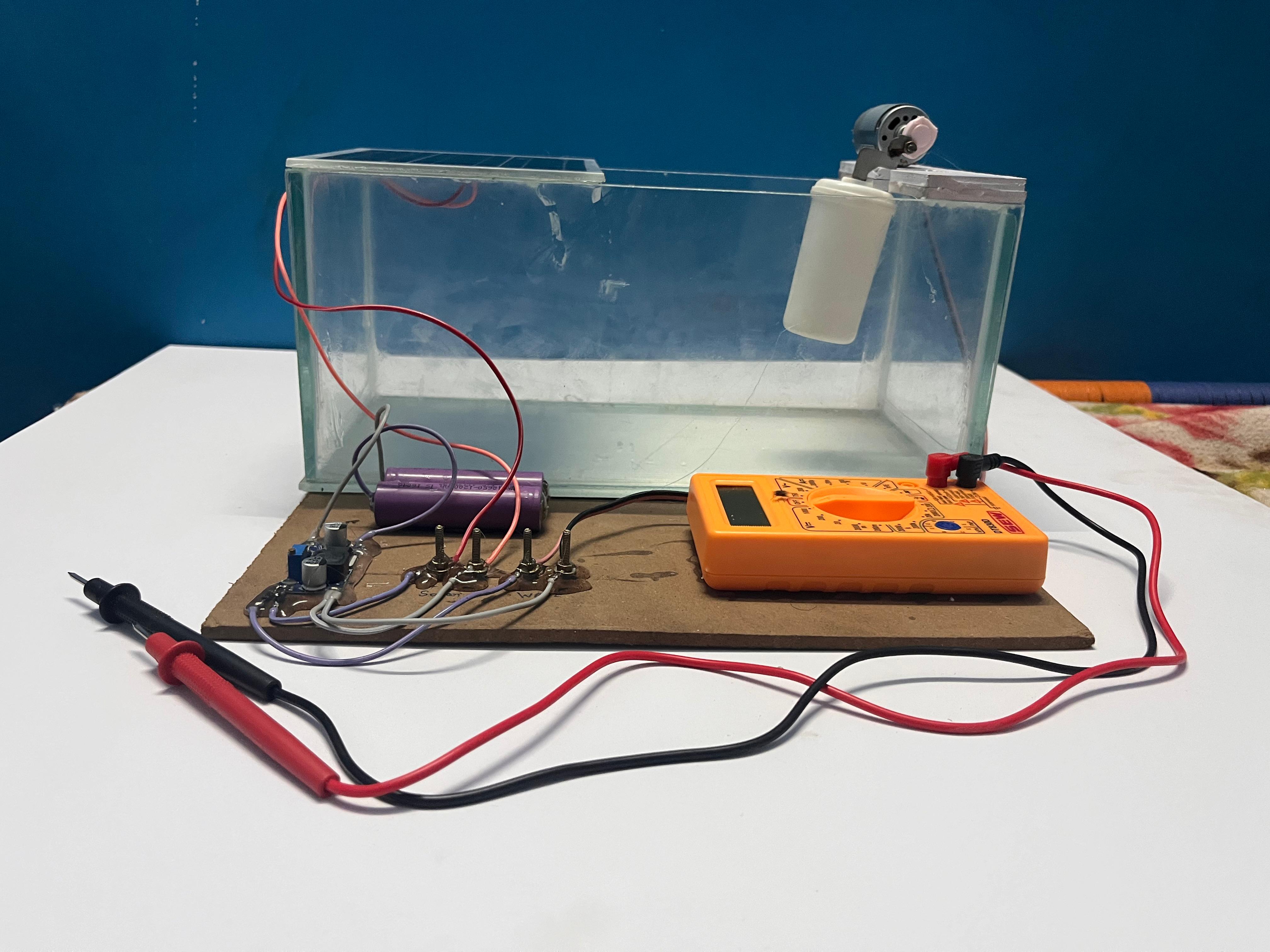 Hybrid Wave and Solar Power Generation System