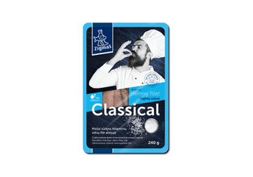 Zigmas - Classic Slightly Salted Herring Fillet in Oil 240g