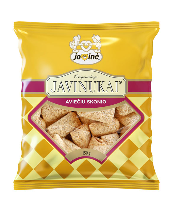 Javine - Smaller Grain Sticks Javinukai with Rasberry Taste 150g