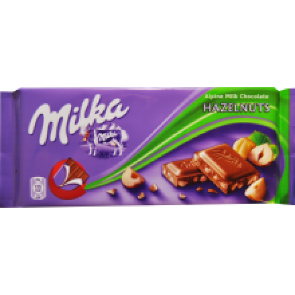Milka - Milk Chocolate with Hazelnuts 100g