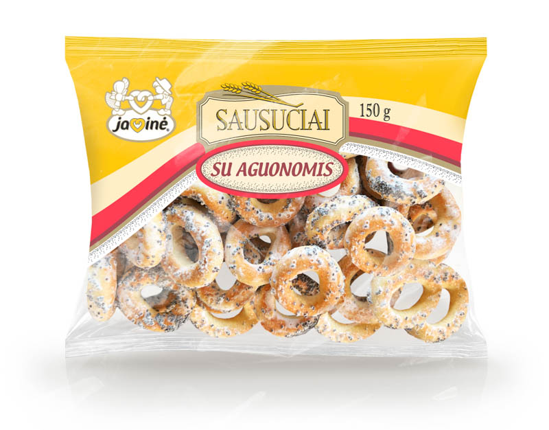 Javine - Hard Wheat Bagels with Poppy Seeds 150g