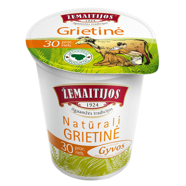 Zemaitijos - Sour Cream 30% Fat 400g