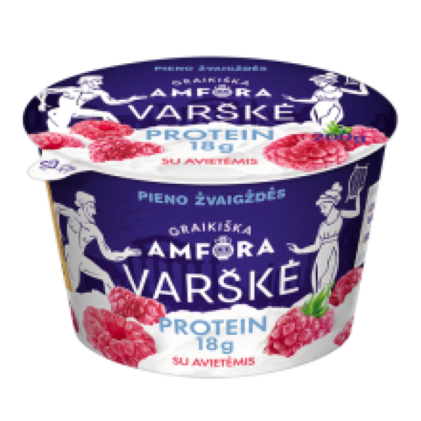Greek Amfora Protein - Curd with Rapsberries 200g