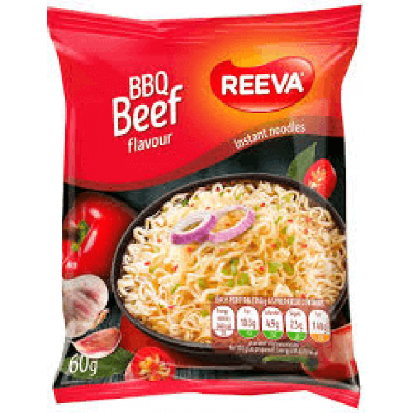 Reeva - Instant Noodles with BBQ Beef Flavour 60g