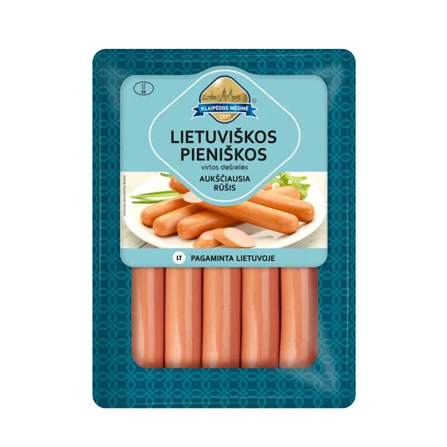 Klaipedos Mesine - Lietuviskos Cooked Franks 520g