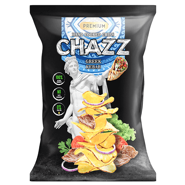 Chazz - Potato Chips Greek Kebab Flavour 90g