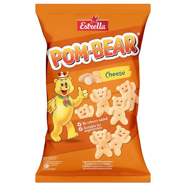 Estrella - Pom Bear Crispy Potato Snacks with Taste of Cheese 65g