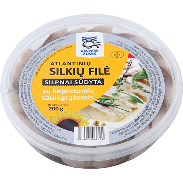 Dauparu Zuvis - Herring Fillet with Sunflower seeds in Oil 200g