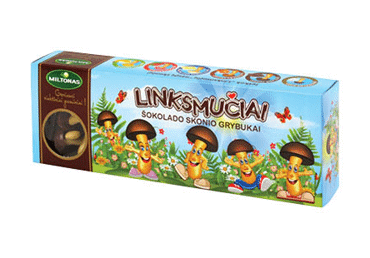 Linksmuciai - Dark Mushrooms Biscuits 170g