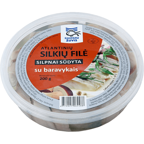 Dauparu Zuvis - Herring Fillet with Edible Boletus in Oil 200g