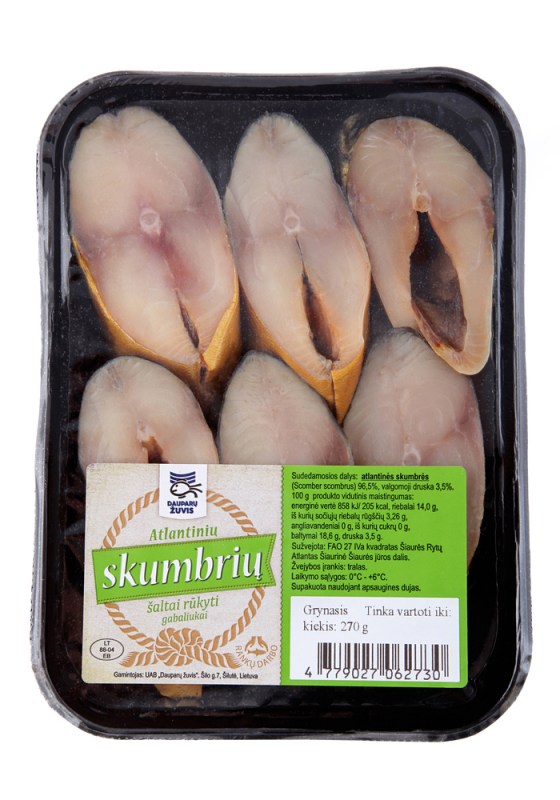 Dauparu Zuvis - Cold Smoked Mackerel Pieces in Vacuum 270g