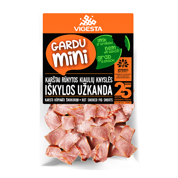 Vigesta - Hot Smoked Pork Snouts Picnic Snack 170g