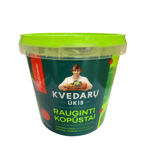 Kvedaru Ukis - Sauerkraut with Cranberries 800g