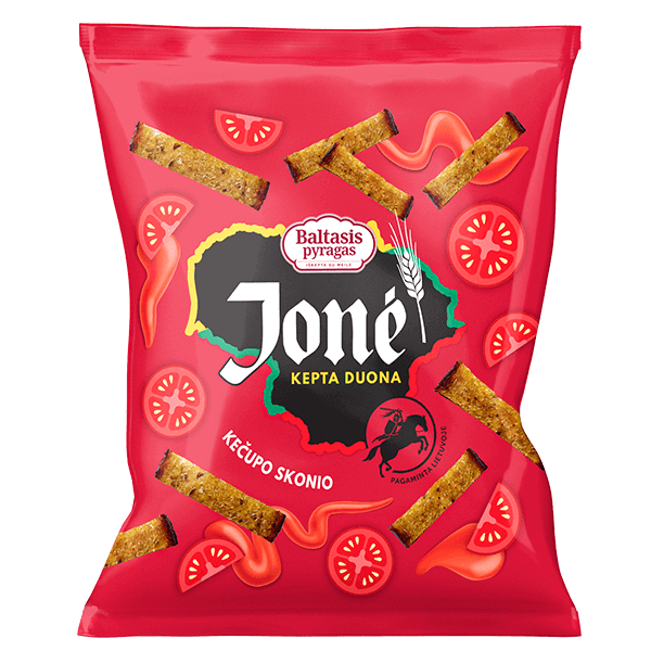 Baltasis Pyragas - Fried Bread Sticks Sour Cream and Onion Flavour 100g