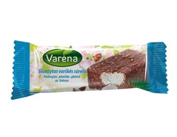 Varenos Pienelis - Glazed Curd Cheese Bar with Coconut 40g