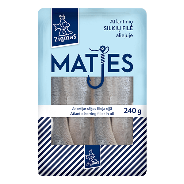 Zigmas - Mates Atlantic Herring Fillet in Oil 240g