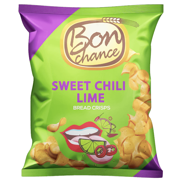 Bon Chance - Bread Chips Sweet Chili and Lime Flavour 120g