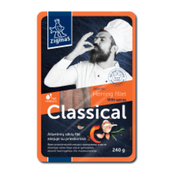 Zigmas - Classic Herring Fillet in Oil with Spices 240g