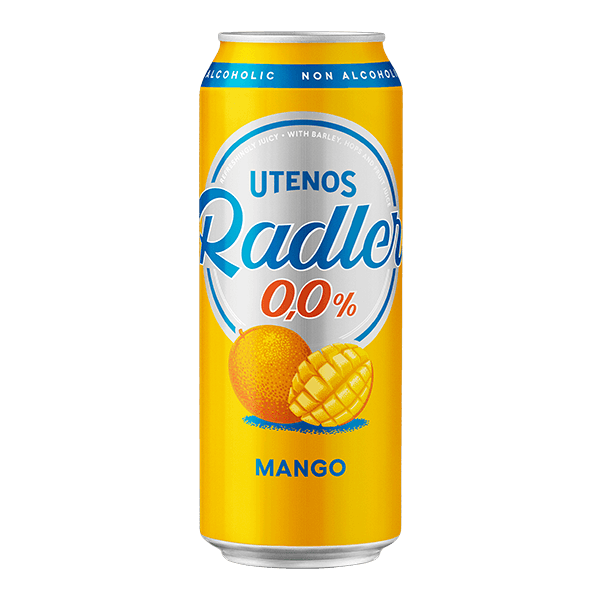 Utenos - Radler Mango Flavour Drink 0.0% 0.5l Can
