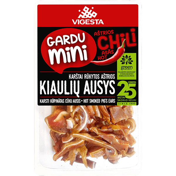 Vigesta - Hot Smoked Pork Ears Chilli 170g