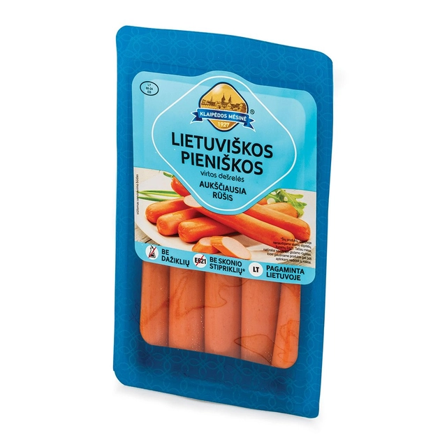 Klaipedos Mesine - Lietuviskos Cooked Sausages 260g