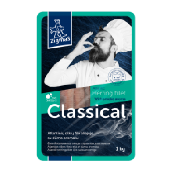 Zigmas - Classic Smoked Herring Fillet in Oil 1kg