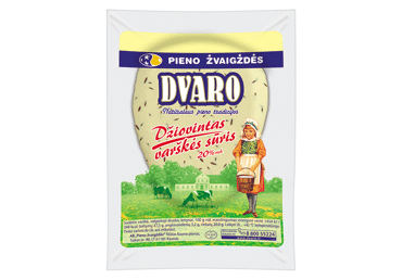 Dvaro - Dried Curd Cheese 20% Fat kg (~80g)