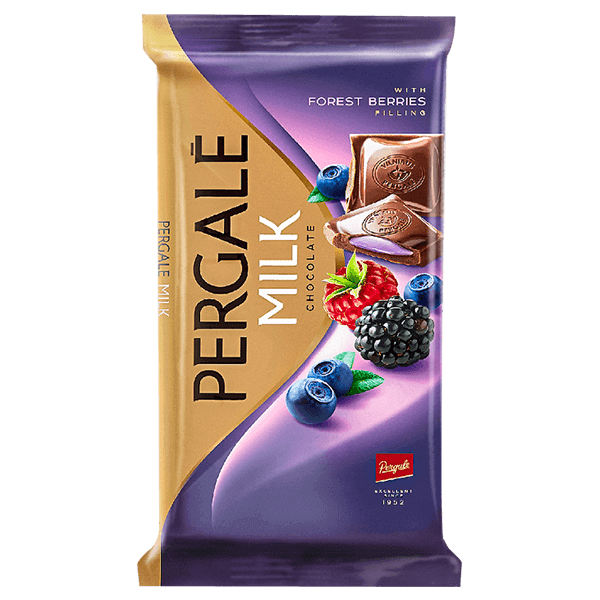 Pergale - Milk Chocolate with Wild Berry Filling 100g