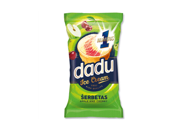 Dadu - Apple and Cherry Flavour Sorbet in Wafer Cup 120ml