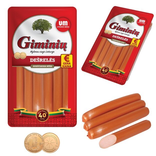 Utenos Mesa - Giminiu Frankfurters 260g