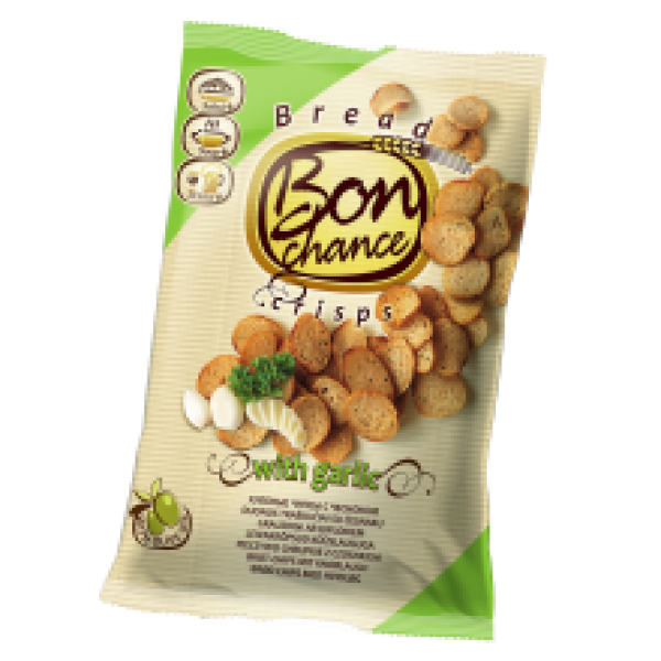 Bon Chance - Bread Crisps with Garlic 120g