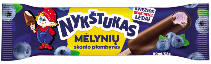 Nykstukas - Glazed Blueberry Flavour Ice Cream on Stick 80ml