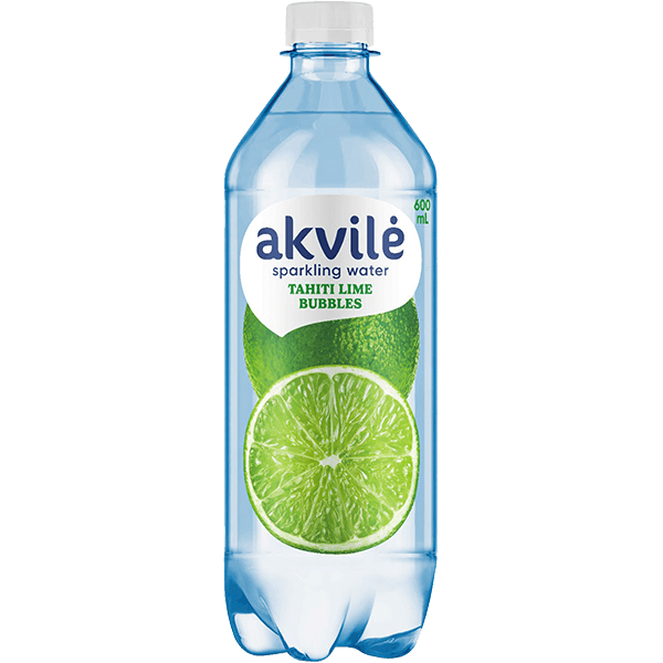 Akvile - Lime Tahiti Flavour Carbonated Water 600ml