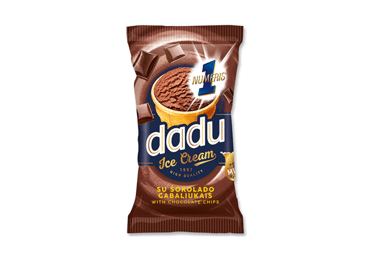 Šokoladinis plombyras DADU su šokolado gabaliukais, 65 g