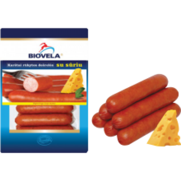 Biovela - Hot Smoked Sausages with Cheese 800g
