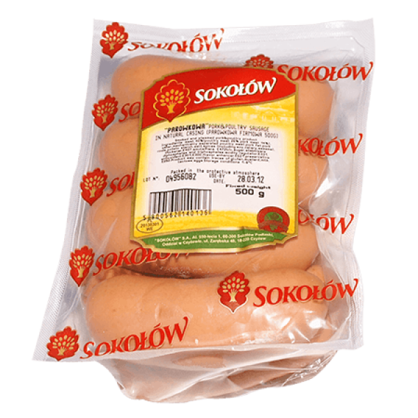 Sokolow - Parowkowa Pork Sausage in Natural Casing 500g