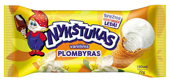 Nykstukas - Vanilla Ice Cream in Wafer Cup 130ml