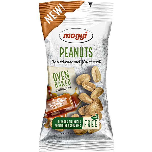 Mogyi - Dry Roasted Salted Caramel Flavoured Peanuts 50g