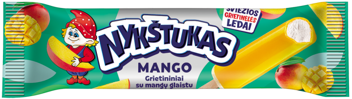 Nykstukas - Vanilla Ice Cream with Mango Coating on Stick 80g
